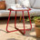 Table d'appoint en acier Ebern Designs