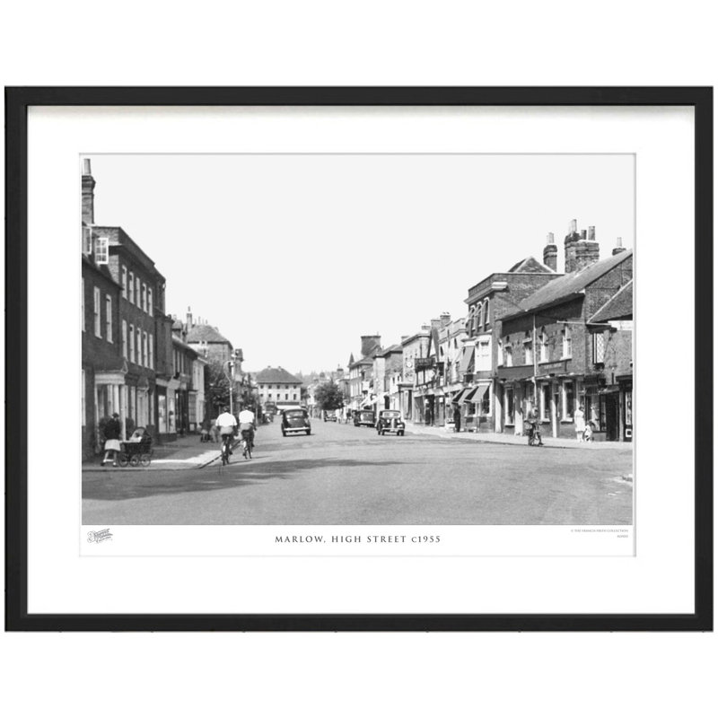 Marlow, High Street C1955 by Francis Frith - Single Picture Frame Print, 60cm H x 80cm W x 2.3cm D