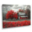 Rouge et gris Autumn Barn Refuge II - Art mural de grange-1122671036-1287151992
