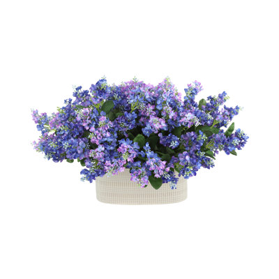 Assorted Lilacs in Fiberstone Pot