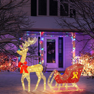 4' H Lighted Artificial Christmas Tree