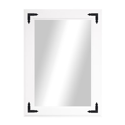 Rayne Heritage Hardwood Poplar Mirror With Decorative Corner Brackets