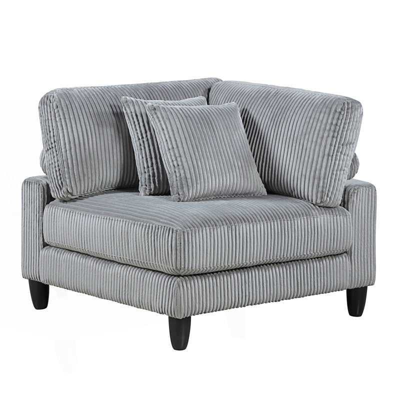 Chaise de coin de salon en velours côtelé Velours côtelé 1pc