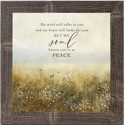 My Mind Still Talks To You Wheat Field Art Sign -  Trinx, 98462C532CF647FA86AB721D596B7DC3