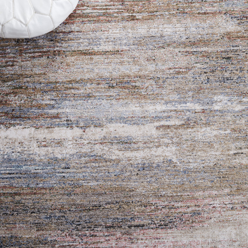 Tapis abstrait Idhika Performance, Tapis de couloir 2 pi 2 po x 9 pi