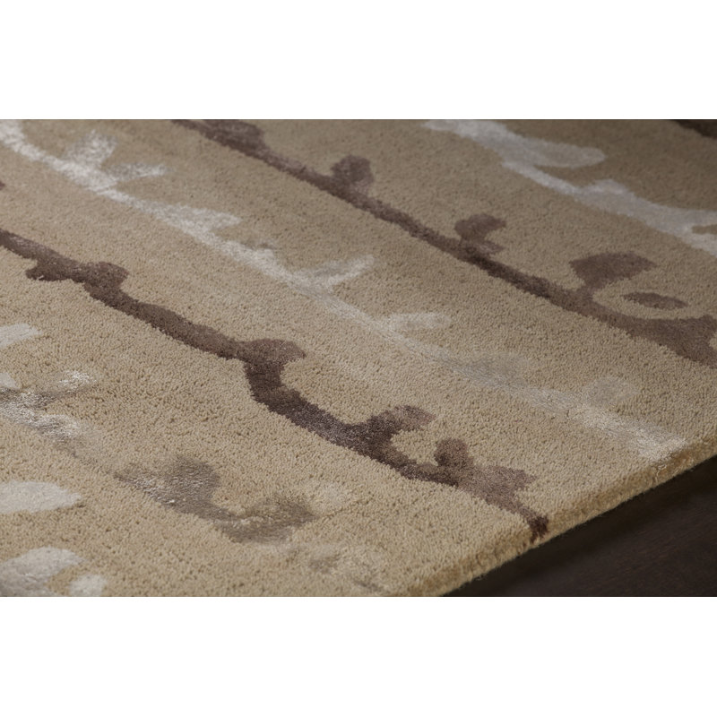 Navyan Khaki Area Rug, Rectangle 7'9" x 10'6", Brown