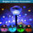 Solar Pathway Lights, Multicolor & Warm White Led, Ip45 Waterproof, Outdoor Garden Yard Lawn Landscape Decorative