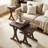 3PCS Nesting Coffee Table, Side Table with Solid Rubber Wood Legs for Living Room