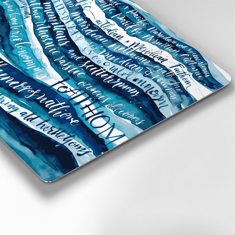 Art nautique bleu, art nautique, H 16 po x l 20 po
