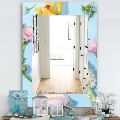 Miroir de salle de bain Blooming Flowers