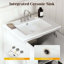Ensemble de meuble-lavabo avec lavabo, meuble-lavabo avec portes et tiroirs, meuble-lavabo moderne avec surface peinte