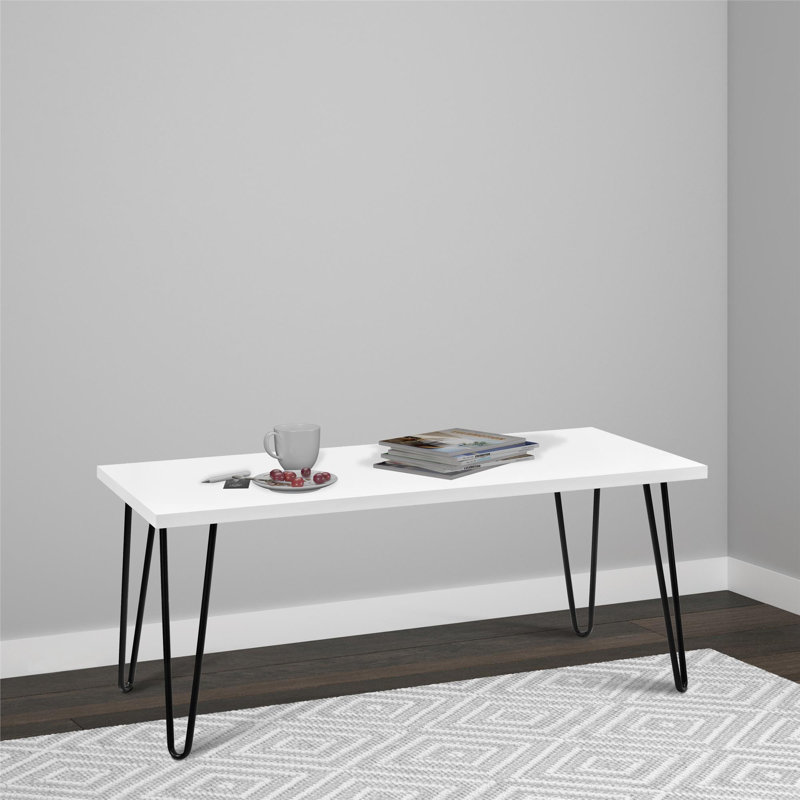 Four Leg Coffee Table, White