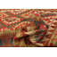 Tapis de zone rouge en laine 5 pi 2 po x 8 pi 8 po one-of-kind fait main kilim Brimmer