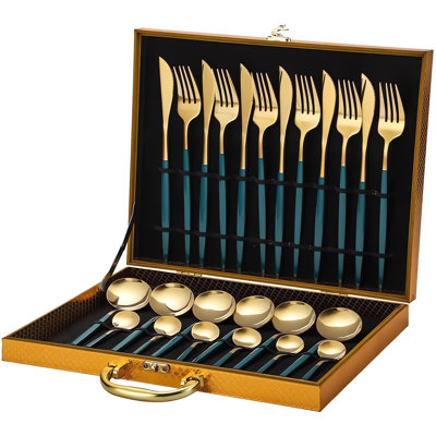 House Of Hampton® Jeenat Stainless Steel Flatware Set - Service for 6