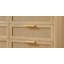 Commode double avec tiroirs en rotin