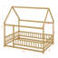 Lit double en bois pleine grandeur, lit maison avec structure de toit-1399137825-1399137828