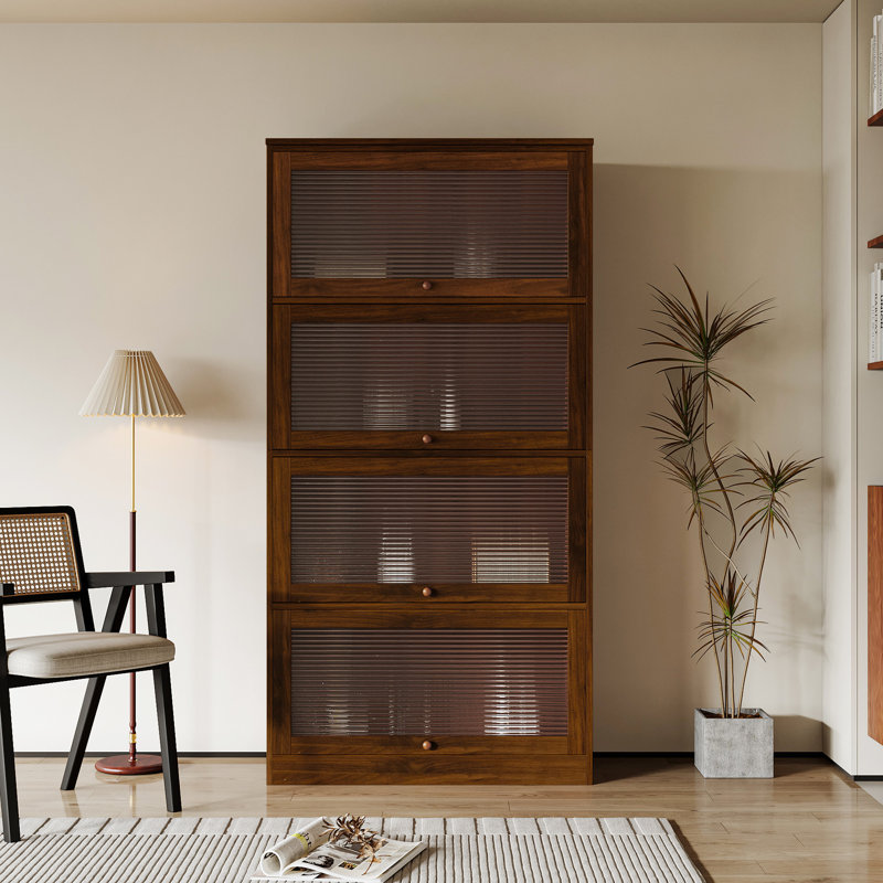 Bibliothèque avec rangement et tablettes élégantes au design élégant