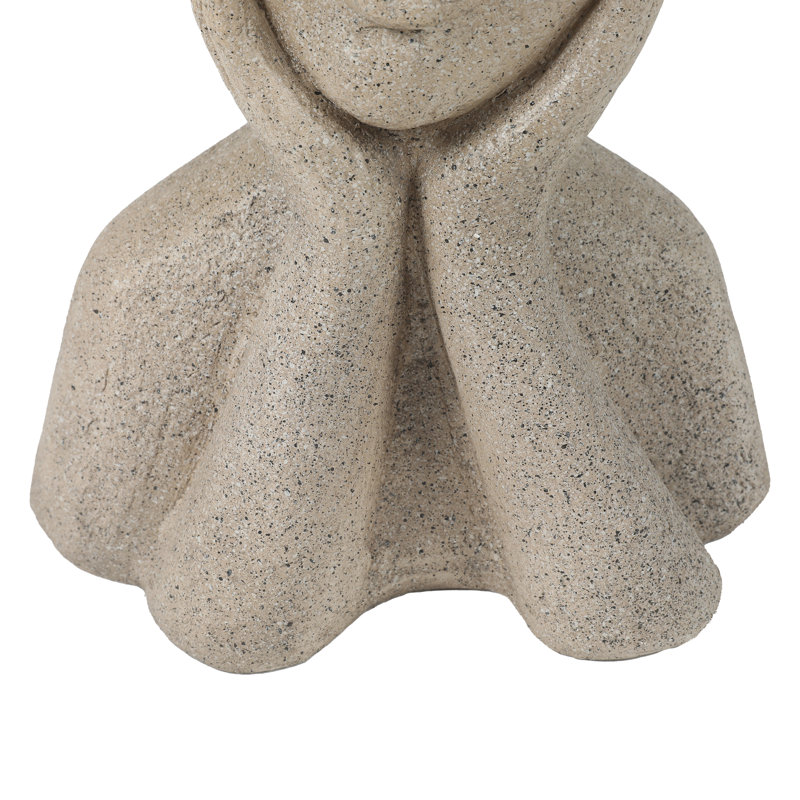 Brie 14.13" H Handmade Indoor/Outdoor Statue Planter