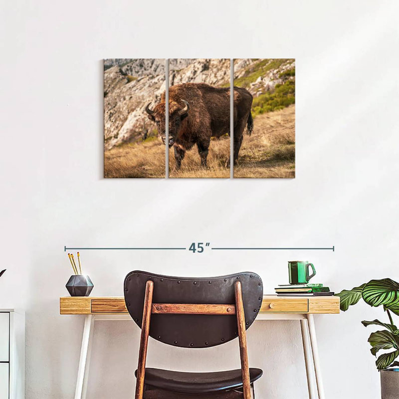 Bison de Brampt, H 20 po x l 33 po