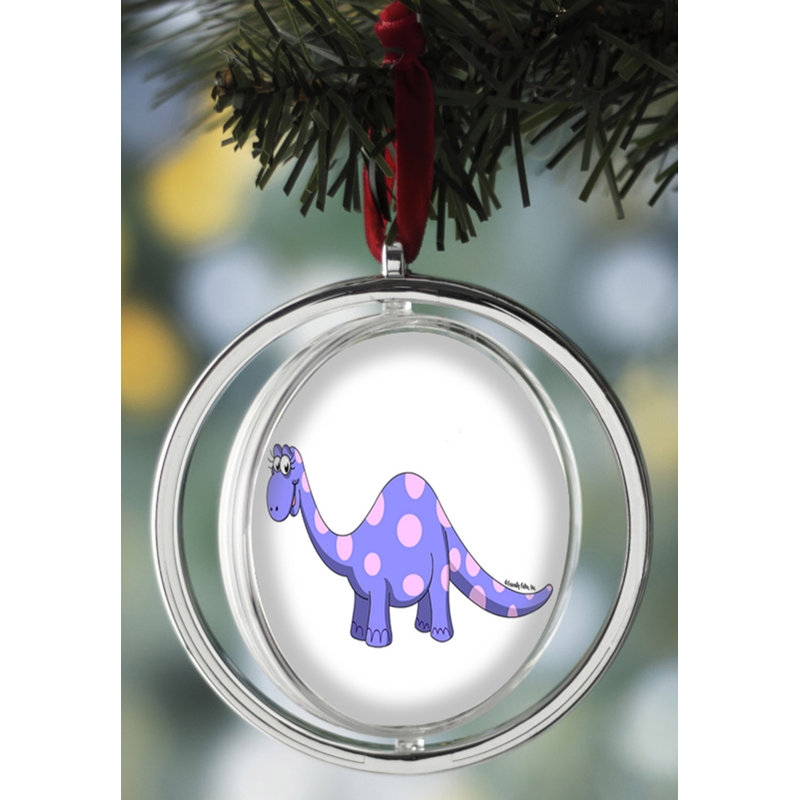 Ornement de Noël personnalisable Dino, Oui