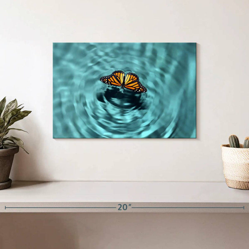 Butterfly Water, 8" H x 12" W