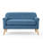 Decato Mid-Century Modern Tufted Loveseat Sofa with Birch Wood Legs-1010316488-1011199599