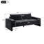 Canapé rembourré 3 places en chenille de 80,7 po avec accoudoirs larges, coussin épais, dossier ergonomique pour le salon, la chambre à coucher ou le bureau, bleu / vert / noir-553005998