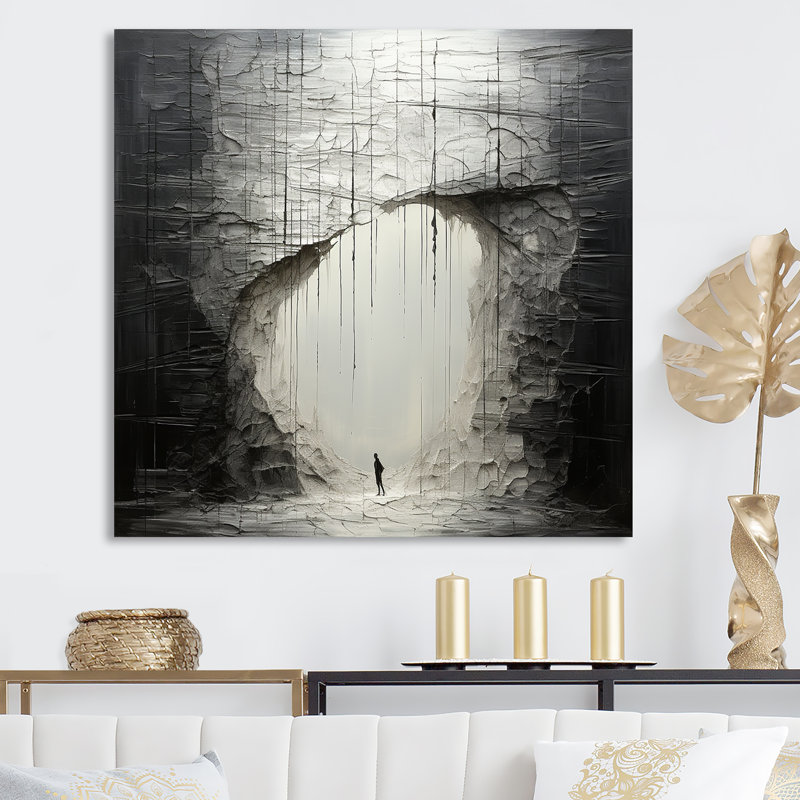 Minimalisme, solitude, méditation, art mural, Toile tendue, H 36 po x l 36 po x P 1,5 po