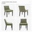 Chaise d'appoint rembourrée en velours côtelé Demarrion-1828228492
