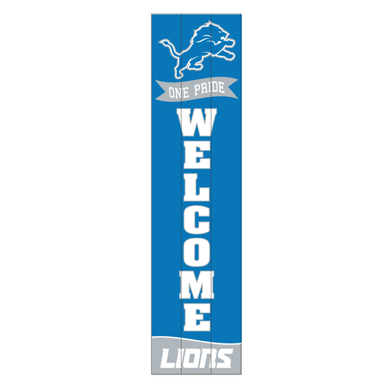 Enseigne murale 47 po NFL, NFL Detroit Lions