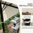 Pergola Canopy Replacement, 2Pcs 4 X 18Ft, Protected, Khaki, Matches 10 11.8Ft Pergola, Uncomplicated Installation Procedure Compatible With Easy Assembly