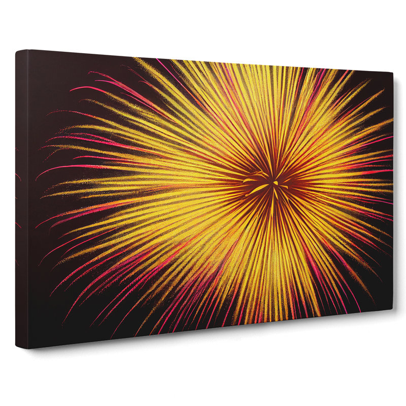Super Fireworks - Wrapped Canvas