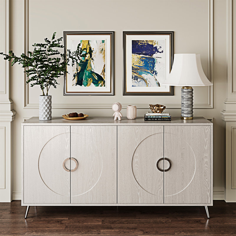 Armoire de rangement Buffet Modern, Champagne