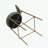 upholstered bar stools: set of 2 faux leather counter chairs with golden legs for modern kitchen dining-1659006986