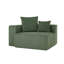 Chaise longue rembourrée en velours côtelé Osterhus-358744582