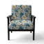 Chaise d'appoint florale Cobalt-6885422