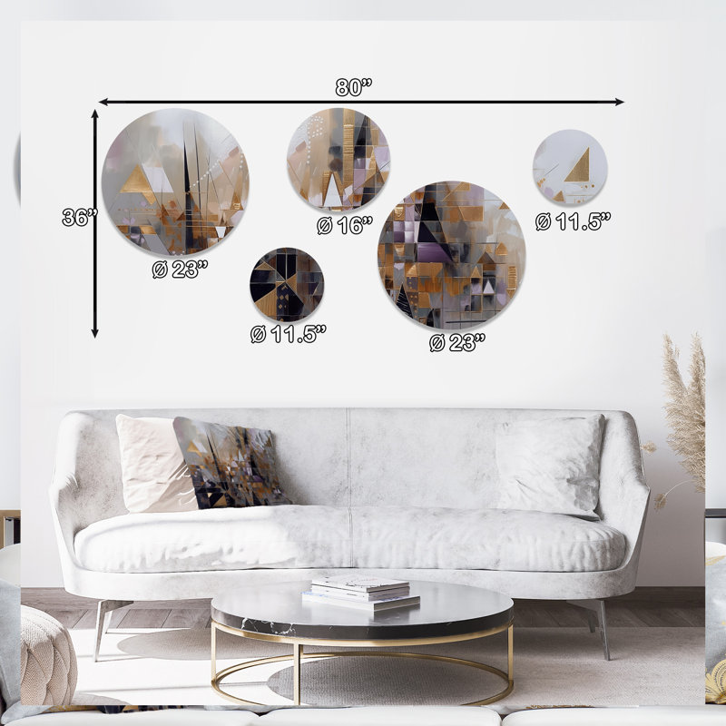 Abstract Wall Decor on Metal