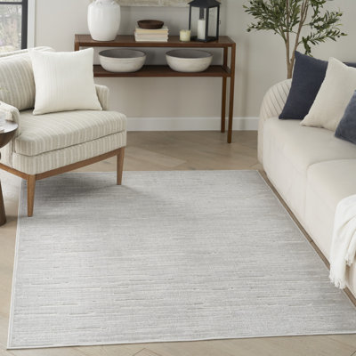 Ebern Designs Lureatha Light Grey Modern Indoor Rug