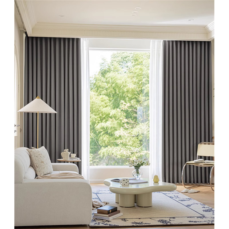 Room Darkening Single Curtain Panel, Gray