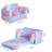 Compression Modular Kids Sofa, Perfect Sleeper Extra Convertible Sofa To Lounger, Comfy 2-In-1 Flip Open Couch Sleeper For Kids Pink Small Sofa