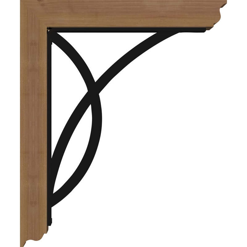 Support de fer triple 4 po Miller, H 12 po x P 9 1/2 po, Cèdre rouge de l'Ouest l 3 1/2 po x T 2 po (lisse