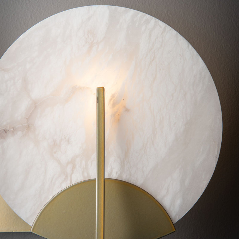 Callisto Steel Armed Sconce, Modern Brass
