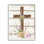 Spirituelle, croix de printemps, fleurs giclées encadrées par ND Art