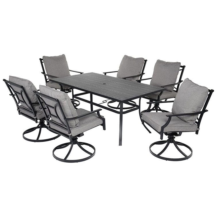 Dorulet Square 6 - Person 66.1" Long Dining Set with Cushions