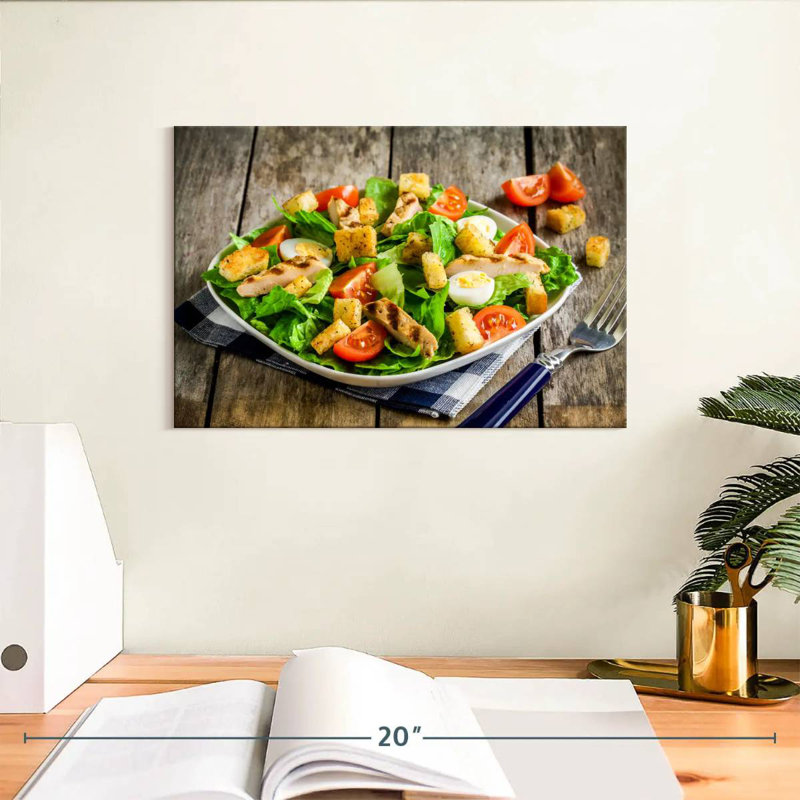 Yarlin Chicken Caesar Salad, 8" H x 12" W