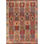 Tapis oriental coloré Kilim 8 x 12