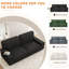 Modern Loveseat Sofa for Living Room, 220cm Chenille Sofa, Spring Cushions, Solid Wood Frame, Easy Assembly for Small Spaces-755996669