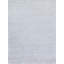 Rectangle Plush Solid Color Hand-Knotted Flatweave Wool Area Rug in Chrome-168791414