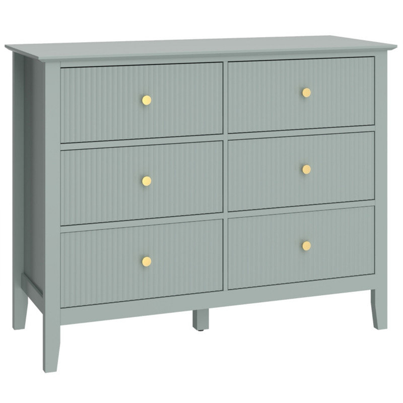 100 cm W Chest of 6 Drawers
