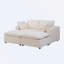 Canapé-lit avec 2 repose-pieds-108998322